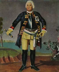 Król Fryderyk Wilhelm I. v. Prusy 1688-1740. - Grawer po obrazie Weidemanna, 1934.