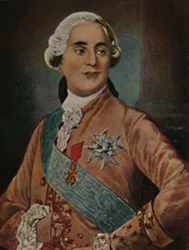 Król Ludwik XVI Francji 1754-1793. - Obraz Duplessisa, 1934.