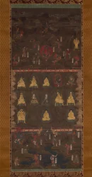 Mandala sanktuarium Kumano, początek XIV wieku.