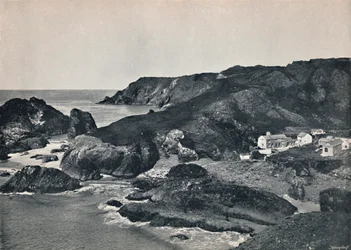 Kynance Cove - Zatoka i wioska, 1895