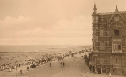 La Digue et la Plage, Promenada i plaża, ok. 1900.