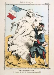 Posąg śniegu, 1870-1871