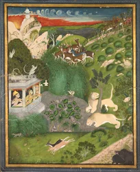 Strzelanie kobiet z pawilonu, ok. godz. 1810.