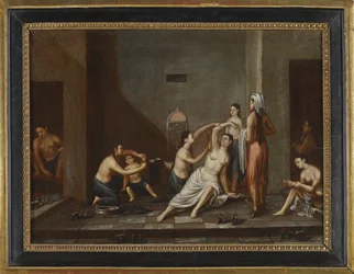 Panie w łaźni tureckiej, 1741