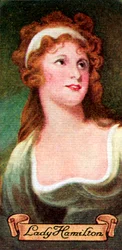 Lady Hamilton, zaczerpnięta z serii kart z papierosami, 1935