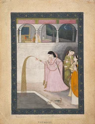 Pani trzymająca brylant, ca. 1800.