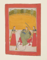 Pani na tarasie, XVIII wiek.