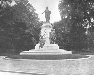 Statua Lafayette, Waszyngton DC, USA, ok. 1900.