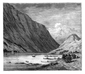 Jezioro Bandak, Norwegia, ok. 1890