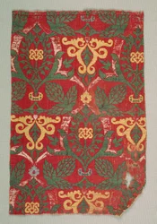 Lampy z zakrzywionymi liśćmi winorośli i palmet, 1400s.