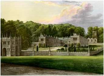 Lanhydrock, Kornwalia, dom Lorda Robartesa, ok. 1880 r.