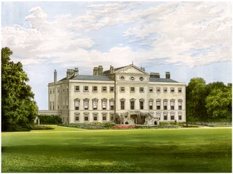 Lathom House, Lancashire, dom Lorda Skelmersdale, ok. 1880
