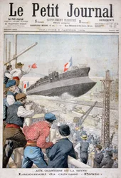 Wodowanie francuskiego pancernika Patrie, Toulon, grudzień 1903 1904