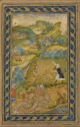 Layla i Majnun, dynastia Mogołów, XVII wiek.