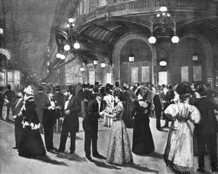 Teatr Du Vaudeville - w przerwie, 1900
