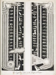 Egipski zodiak świątyni Hathor w Denderah (Egipt)