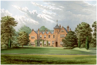 Lea, Lincolnshire, dom Baroneta Andersona, ok. 1880 r.