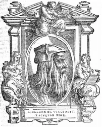 Leonardo da Vinci. Od: Giorgio Vasari, Żywoty najwybitniejszych włoskich malarzy, rzeźbiarzy i architektów, 1568