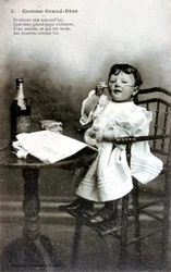 Jak dziadek, pocztówka francuska, ok. 1900
