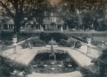 Basen Lily i Front Zachodni, Wzgórze, Hampstead Heath, c1900