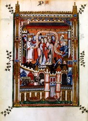 Lisbiusz ogłasza się uczniem Chrystusa, 1317