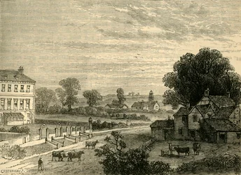 Lisson Green w XVIII wieku, c1876.