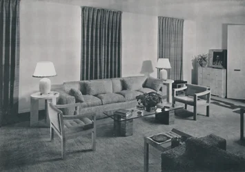 Salon w mieszkaniu Samuela A. Marksa, 1942 r.