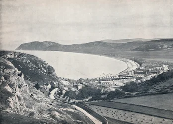 Llandudno - Patrząc w dół z góry, 1895