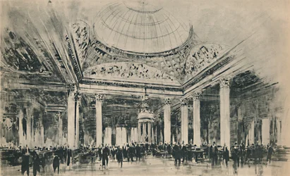 Nowy budynek Lloyds: The Underwriting Room, 1928