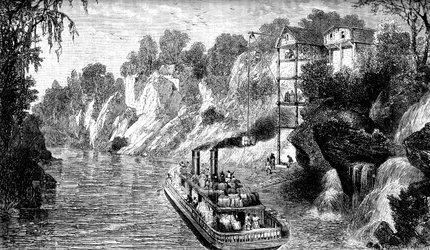 Ładowanie parowca do bawełny, USA, c1880