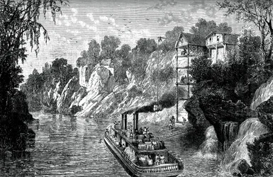 Ładowanie parowca do bawełny, c1880