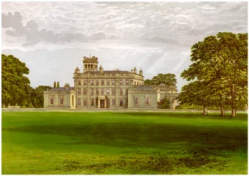 Locko Park, Derbyshire, dom rodziny Drury-Lowe, ok. 1880