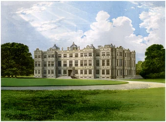 Longleat, dom markiza Bath, Wiltshire, ok. 1880