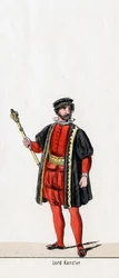 Lord Kanclerz, projekt kostiumu do sztuki Szekspira, Henryk VIII, XIX w.