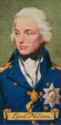 Lord Nelson, wzięty z serii kart z papierosami, 1935