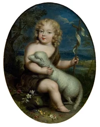 Louis Alexandre de Bourbon, hrabia Tuluzy 1678-1737 jako Jan Chrzciciel 1680.