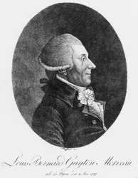 Louis Bernard Guyton Morveau, francuski chemik i prawnik, ok. 1800