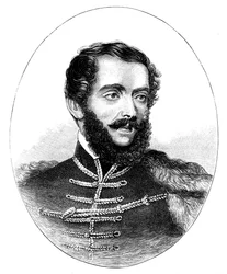 Louis Kossuth, węgierski prawnik, polityk i regent-prezydent, 1850