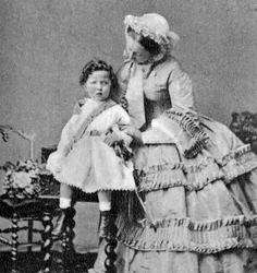 Ludwik Napoleon, książę cesarski, jako małe dziecko, ok. 1858 r.