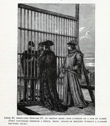 Ludwik XI namawia Edwarda IV do powrotu do domu z pewną sumą pieniędzy, 1882