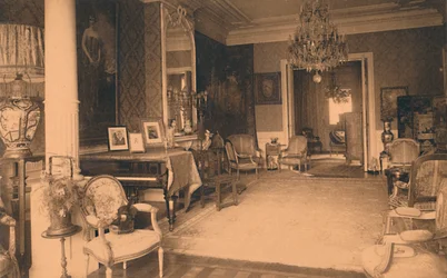 Sala Ludwika XVI w Ambasadzie Kubańskiej w Brukseli, Belgia, 1927.