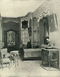 Sypialnia Ludwika XV, zrealizowana przez Maison Soubrier, 1903.