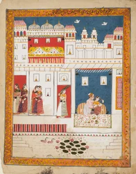Kochankowie w scenie pałacowej, ok. 1700
