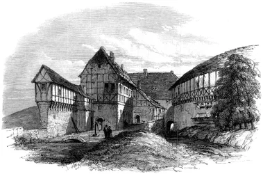Dom Lutra na zamku Wartburg, Eisenach, Niemcy, 1862