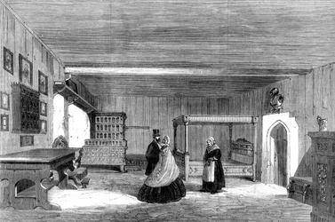 Sala Lutra w zamku Wartburg, Eisenach, Niemcy, 1862