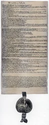 Magna Carta, angielski statut pierwotnie wydany w 1215