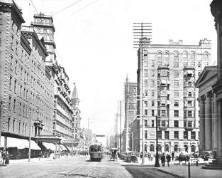 Main Street, Rochester, stan Nowy Jork, USA, ok. 1900.