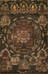 Mandala, początek XVIII wieku.