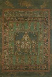 Mandala Hannyi Bosatsu, XIV wiek.