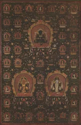 Mandal Wadżradhary, Manjushree i Shadakshari-Lokeshwar, datowany 1479.